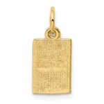 10k Enameled Ace of Spades Card Charm - Image 4