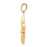 10k Medium Fleur-De-Lis Pendant - Image 2