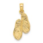 10k  3D Flip Flops Pendant - Image 4