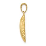 10K Scallop Shell Pendant - Image 2