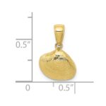 10K Small Clam Shell Pendant - Image 4