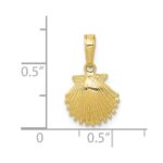 10k Scallop Shell Pendant - Image 3