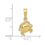 10k Crab Pendant - Image 3