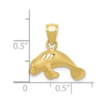 10K Manatee Pendant - Image 3