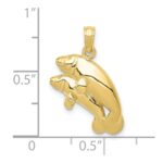 10K Double Manatee Pendant - Image 3