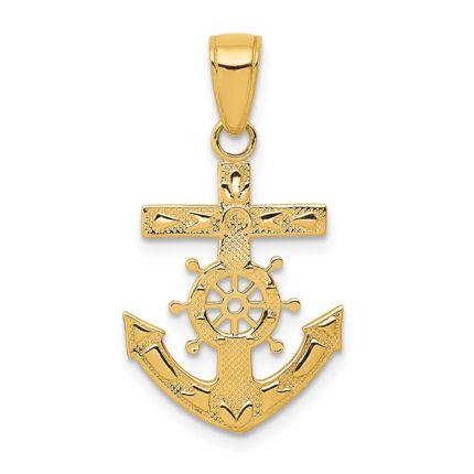 10k Mariner's Cross Pendant