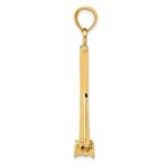 10K  3D Moveable Anchor Pendant - Image 2