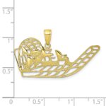 10K Air Boat Pendant - Image 3
