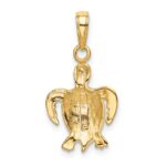 10k Sea Turtle Pendant - Image 4