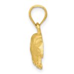 10K Diamond-cut Bear Pendant - Image 2
