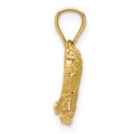 10K Diamond-cut Lion Pendant - Image 2