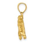 10K Diamond-cut Monkey Pendant - Image 2