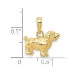10K Cocker Spaniel Dog Pendant - Image 4