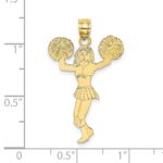 10k Cheerleader w/Pom-Poms Charm - Image 3