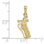 10k Golf Bag w/ Clubs Charm - Image 3