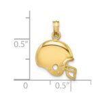 10k Football Helmet Pendant - Image 3