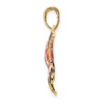 10K Enameled Butterfly Pendant - Image 2