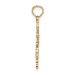 10k Polished Snowflake Charm - Image 2