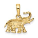 10k Polished Elephant Charm - Image 4