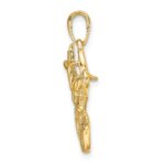 10K Polished Deer Head Charm - Image 2