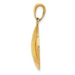10K Diamond-Cut Baseball Charm - Image 2