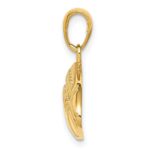 10K Diamond-Cut Medium Football Charm - Image 2