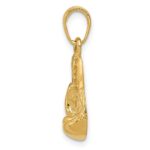 10K Lg Boxing Glove Charm - Image 2