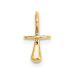 10K Gold Polished 3-D Pacifier Charm - Image 4