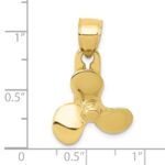 10k 3-D Moveable Blade Propeller Pendant - Image 3