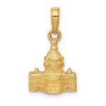 10k 3-D Washington D.C. Capital Building Pendant