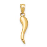 10k Italian Horn Pendant