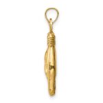 10K 3D Hollow Rock On Sign Charm - Image 2