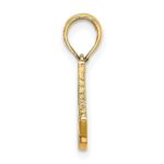 10K Polished A Script Initial Charm - Image 2