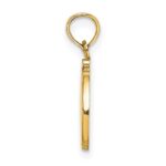 10K Polished D Script Initial Charm - Image 2
