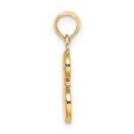 10K Polished E Script Initial Charm - Image 2
