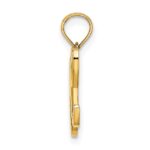 10K Polished H Script Initial Charm - Image 2