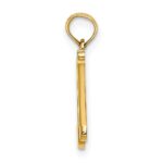 10K Polished N Script Initial Charm - Image 2