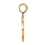 10K Polished O Script Initial Charm - Image 2
