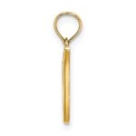 10K Polished V Script Initial Charm - Image 2