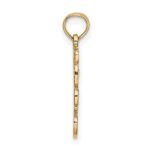 10K Cut Out Teddy Bear Charm - Image 2