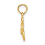 10K Cut-Out Small Butterfly Charm - Image 2