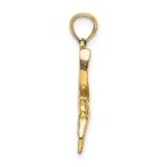 10K Textured Hummingbird Flying Charm - Image 2