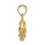 10K 3-D Textured/Polished Toucan Bird Charm - Image 2