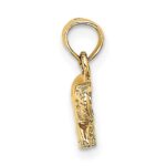 10K Polished Small Elephant Charm - Image 2