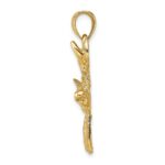 10k Deer Head Profile Charm - Image 2