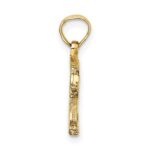 10K Textured Bear Charm - Image 2