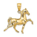 10K 3-D Tennessee Walking Horse Charm - Image 4