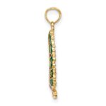 10K Enamel Christmas Wreath Charm - Image 2