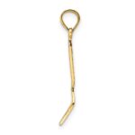 10K w/ Black Enamel 3-D Table Fork Charm - Image 2