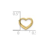 10K Polished Mini Floating Heart Slide - Image 3